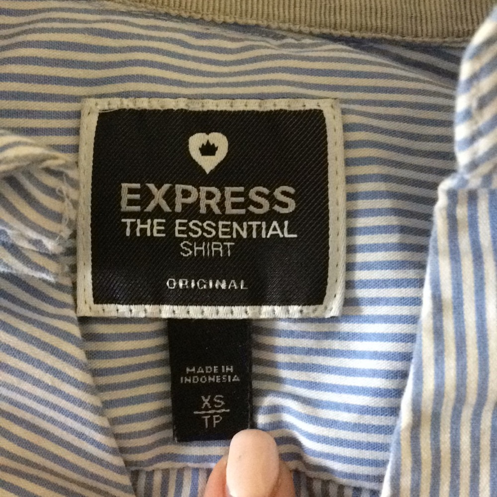 Blue Pin-Striped Button Down - Picture 3 of 3